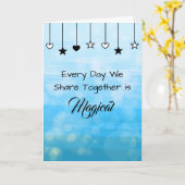 毎日が魔法だ |バレンタインデー カード (黄色い花)