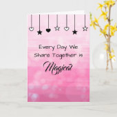 毎日が魔法の日 | バレンタインデー カード (黄色い花)