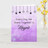 毎日が魔法の日 | バレンタインデー カード (黄色い花)