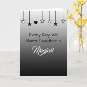 毎日が魔法の日 | バレンタインデー カード (黄色い花)