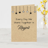 毎日が魔法の日 | バレンタインデー カード (黄色い花)