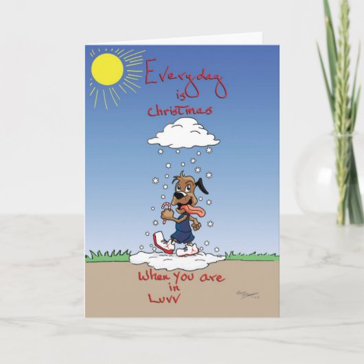 毎日がLUVの時のクリスマス シーズンカード (正面)