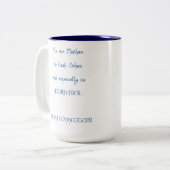 毎日のつながりのスタジオのマグ ツートーンマグカップ (正面左)