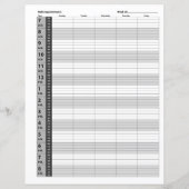 毎日のアポイントメントスケジュール |グレー (裏面)