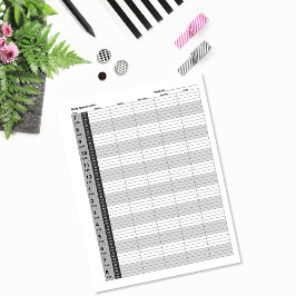 毎日のアポイントメントスケジュール |グレー