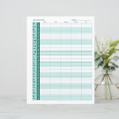 毎日のアポイントメントスケジュール |ミントグリーン (スタンド正面)