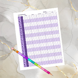 毎日のアポイントメントスケジュール |紫