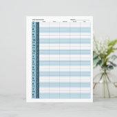 毎日のアポイントメントスケジュール |青クラシック色 (スタンド正面)