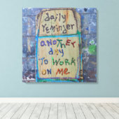 毎日のアラーム キャンバスプリント (インサイチュ (ウッドフロア))