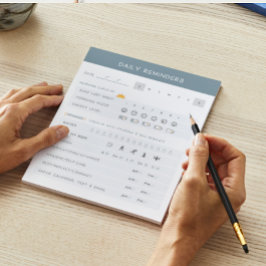 毎日のアラームADHDメモ帳 ノートパッド