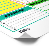 毎日のインスタントダウンロードプランナーシート ポスター (角)