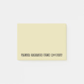 毎日のカウントを作成する感動的タイポグラフィ ポストイット (正面)