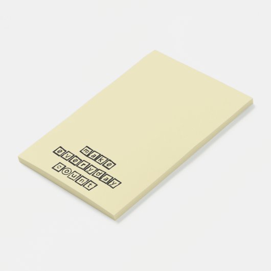 毎日のカウントを作成する感動的タイポグラフィ ポストイット (アングル)