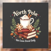 毎日のクリスマスに出される北極ホットココア ウィンドウサイン (シート2)