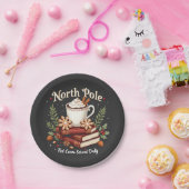 毎日のクリスマスに出される北極ホットココア ペーパープレート (パーティー)