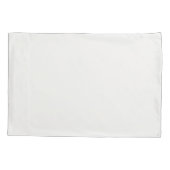 毎日のコンフォート用のオフホワイトのピローケース 枕カバー (裏面-左)