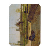 毎日のシーン、フィレンツェ近く、c.1865 マグネット (縦)