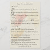 毎日のスキンケアのルーチンプランナー美しいロゴ チラシ (裏面)