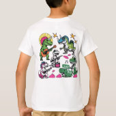 毎日のスタイリッシュ衣服に快適なティー Tシャツ (裏面)