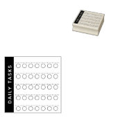 毎日のタスクのチェックリストプランナー木印 ラバースタンプ (押印)