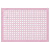 毎日のテー市松模様にブルのためのピンクの格子状テーブルクロス テーブルクロス (正面(横))