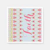 毎日のデザイナー紙ナプキンと信仰 スタンダードカクテルナプキン (正面)