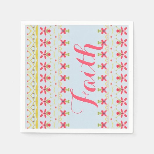 毎日のデザイナー紙ナプキンと信仰 スタンダードカクテルナプキン (正面)