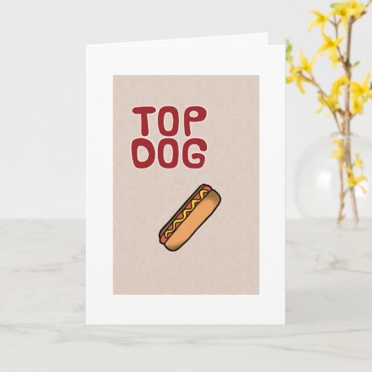 毎日のトップ犬 – あなたの誕生日だけでなく カード (黄色い花)