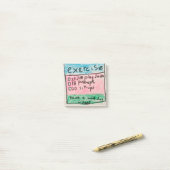 毎日のトレーニング付箋 ポストイット (デスク上)