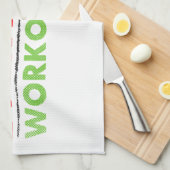 毎日のトレーニング日 キッチンタオル (四つ折り)