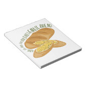 毎日のニンニクパン ノートパッド (アングル)