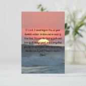 毎日のハミング祈りの言葉フラットグリーティングカード カード (スタンド正面)