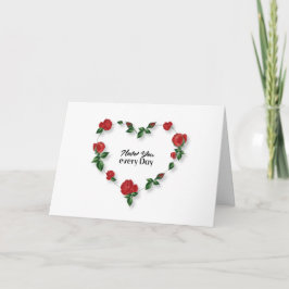 毎日のバレンタインカードを愛する サンキューカード