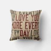 毎日のバーラップのスタイル愛して下さい クッション (裏面)