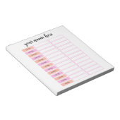 毎日のパーソナライズされたスケジュールメモ帳 ノートパッド (アングル)