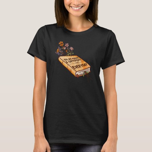 毎日のフローラ本Rを変える Tシャツ (正面)