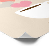 毎日のブリスコーヒーラブアートポスタープリント ポスター (角)