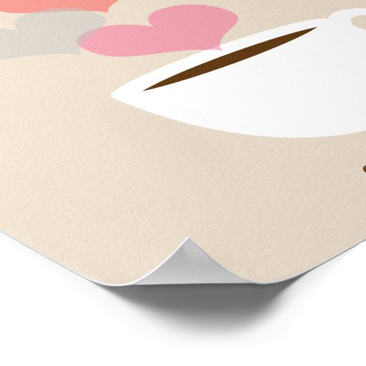 毎日のブリスコーヒーラブアートポスタープリント ポスター (角)