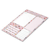 毎日のプランナーくるみ割り当てメニューを実行するリスト ノートパッド (アングル)