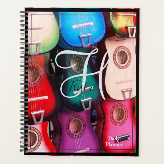 毎日のプランナーとギターのカバー – HAMbWG プランナー手帳 (正面)