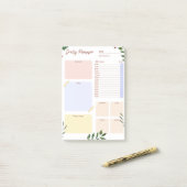 毎日のプランナーと開催者のポストイットのメモ ポストイット (デスク上)