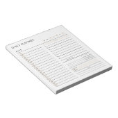 毎日のプランナーの一覧メモ帳 ノートパッド (アングル)