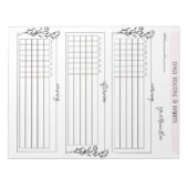 毎日のプランナーカスタムメモ帳(ルーチン/習慣) ノートパッド (正面)