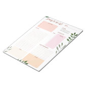 毎日のプランナーカスタム文字とアクセントカラーメモ帳 ノートパッド (アングル)