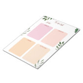 毎日のプランナーカスタム文字とアクセントカラーメモ帳 ノートパッド (アングル)