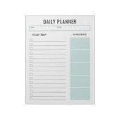 毎日のプランナーカスタム文字とアクセントカラー ノートパッド (回転)