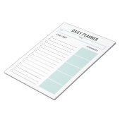 毎日のプランナーカスタム文字とアクセントカラー ノートパッド (アングル)