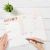 毎日のプランナーカラフル文字メモ帳 ノートパッド