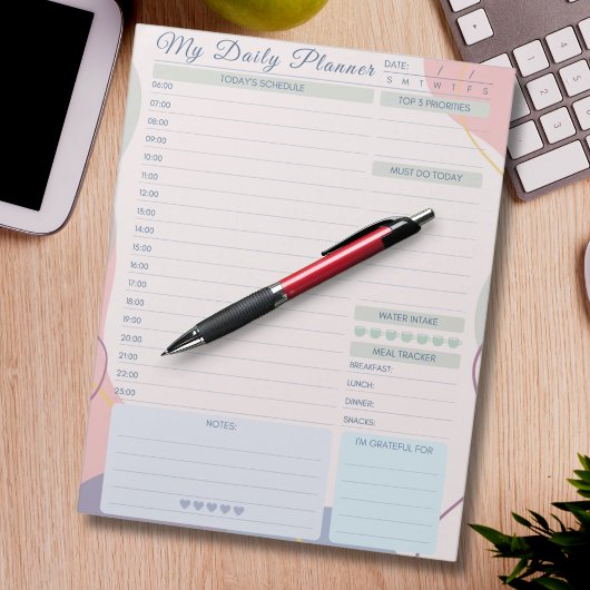 毎日のプランナーシンプルエレガントの数々のテーマ ノートパッド