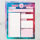 毎日のプランナーシートアポイントメントのTo-Do – リスト (正面/裏面)